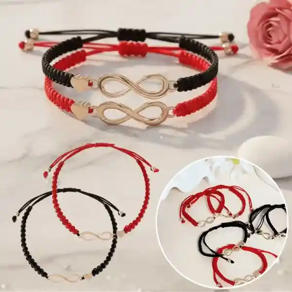 InfinityCharm, bransoletki z symbolem nieskończoności (2 szt.)