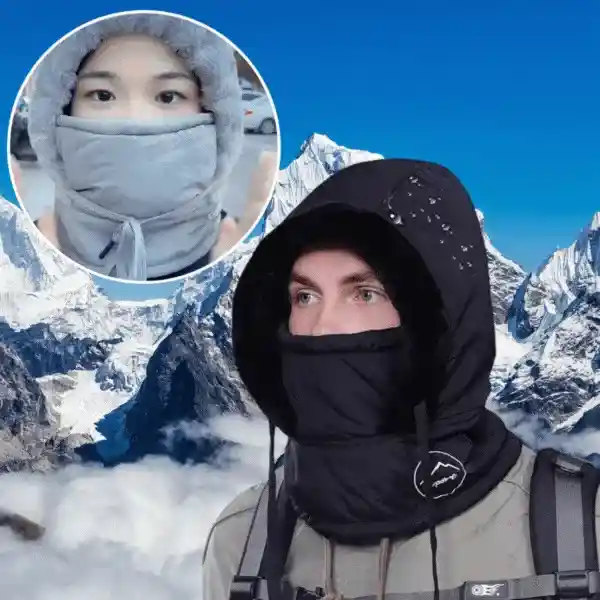 MuffHat, zimowa czapka z szalikiem i maską